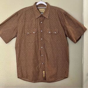 Cowboy Legend pearl snaps men western shirt XL